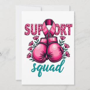 Support Squad Breast Cancer Awareness Gloves Box Invitation