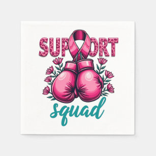 Support Squad Breast Cancer Awareness Gloves Box Napkins