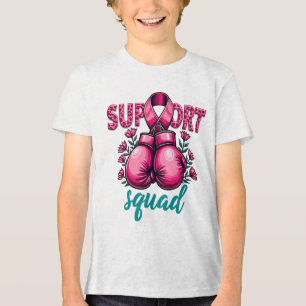 Support Squad Breast Cancer Awareness Gloves Box Tri-Blend Shirt