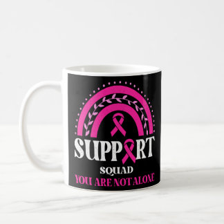 Support Squad Breast Cancer Awareness Leopard Pink Coffee Mug