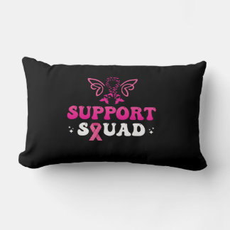 support squad breast cancer awareness lumbar pillow