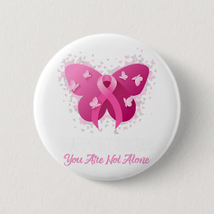 Support Squad Breast Cancer Awareness Pink Ribbon  Button