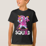 Support Squad Breast Cancer Awareness Pink Unicorn T-Shirt