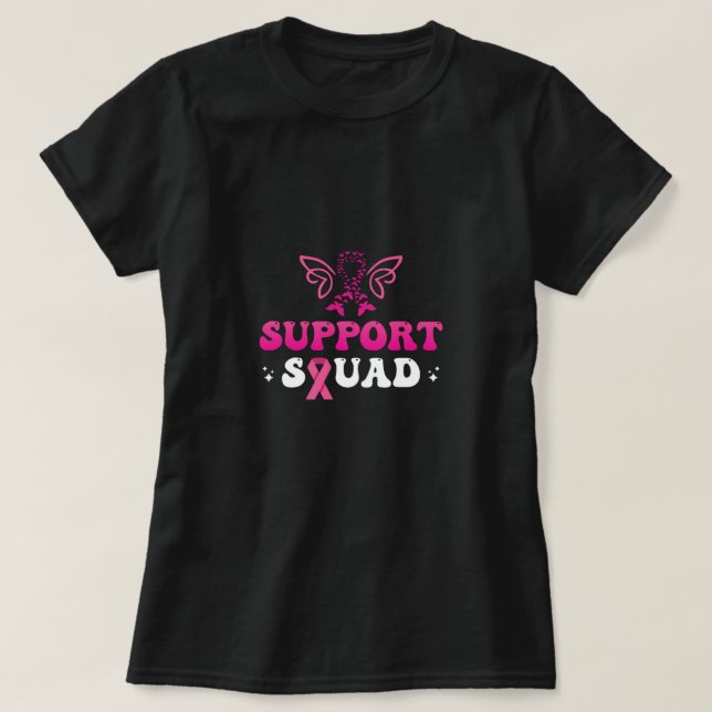 support squad breast cancer awareness T-Shirt (Design Front)