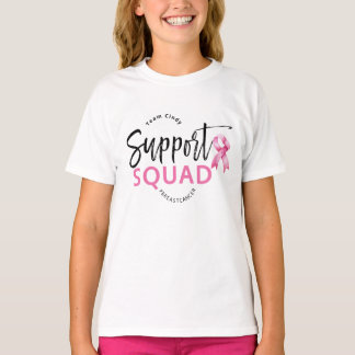 Support Squad Breast Cancer Pink Ribbon T-Shirt