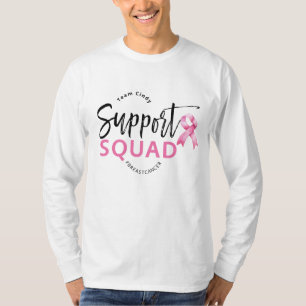 Support Squad Breast Cancer Pink Ribbon T-Shirt