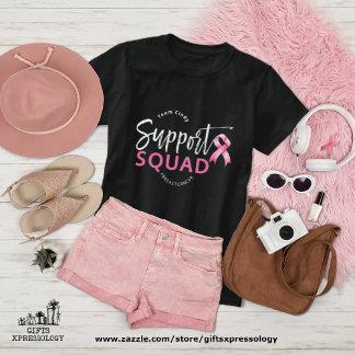 Support Squad Breast Cancer Pink Ribbon T-Shirt