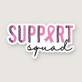 Support Squad Breast Cancer, Team Cancer Sticker