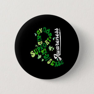 Support squad butterfly kidney disease awareness button