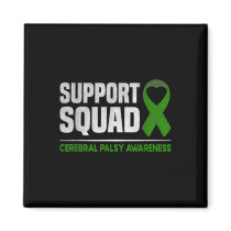 Support Squad Cerebral Palsy Awareness Cp Heart Gr Magnet