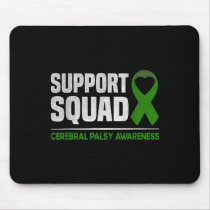 Support Squad Cerebral Palsy Awareness Cp Heart Gr Mouse Pad