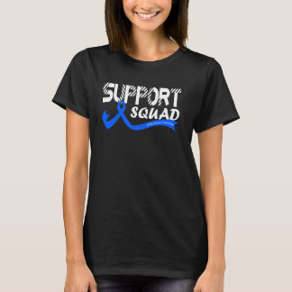 Support Squad Child Abuse Prevention Awareness Rib T-Shirt