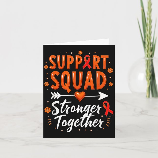 Support Squad Chronic Myeloid Leukemia Awareness Card (Front)