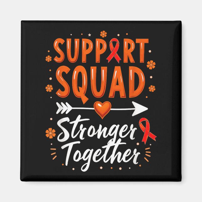Support Squad Chronic Myeloid Leukemia Awareness Magnet (Front)