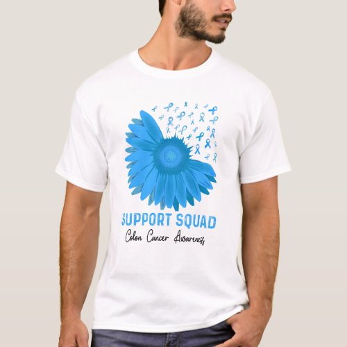 Support Squad Colon Cancer Awareness T_Shirt