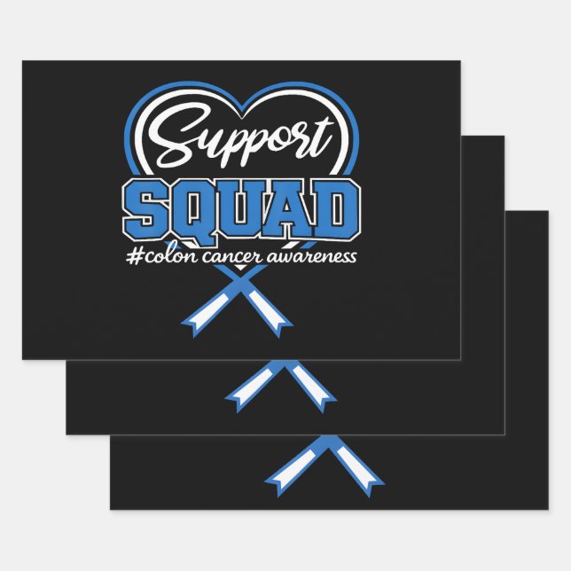Support Squad Colon Wrapping Paper Sheets (Set)