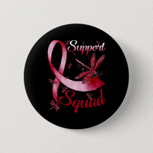 Support Squad Dragonfly Brain Aneurysm Awareness Button