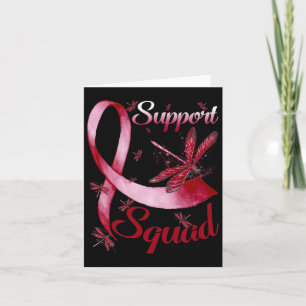 Support Squad Dragonfly Brain Aneurysm Awareness  Card