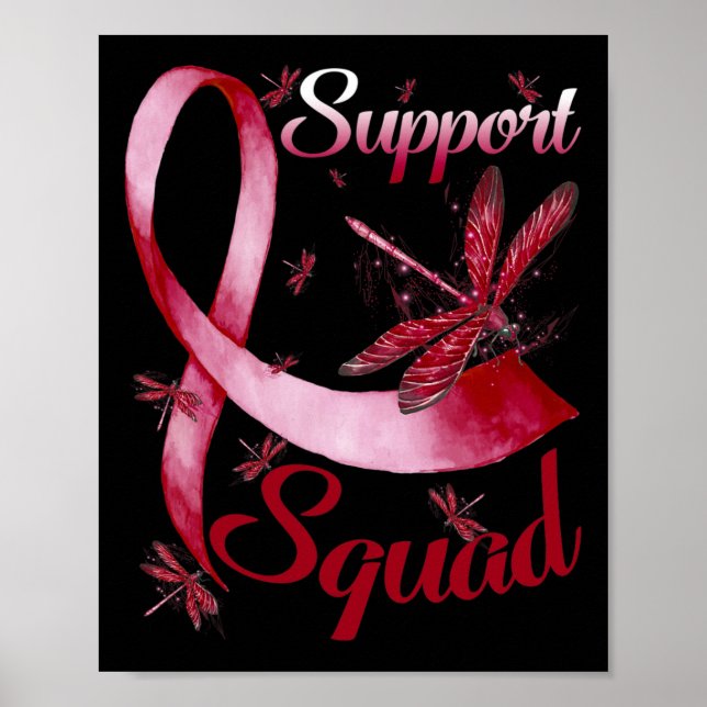 Support Squad Dragonfly Brain Aneurysm Awareness  Poster (Front)