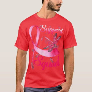 Support Squad Dragonfly Breast Cancer Awareness Wa T-Shirt