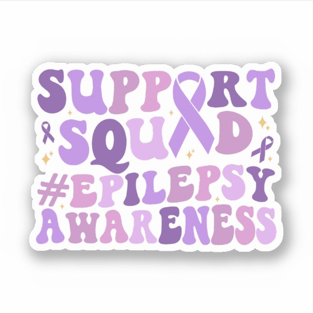 Support Squad Epilepsy Awareness Month Epilepsy Sticker (Front)