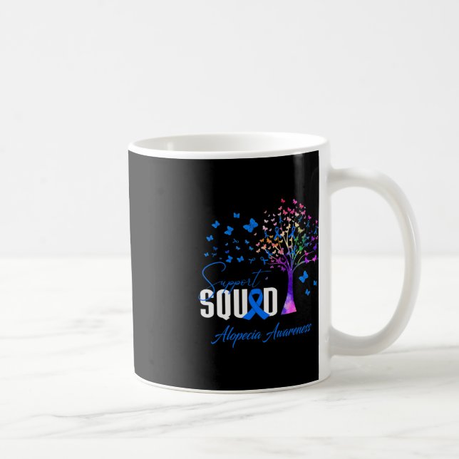 Support Squad For Alopecia Awareness  Coffee Mug (Right)
