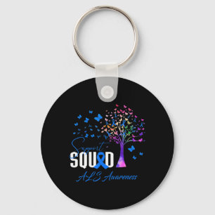 Support Squad For Als Awareness Keychain