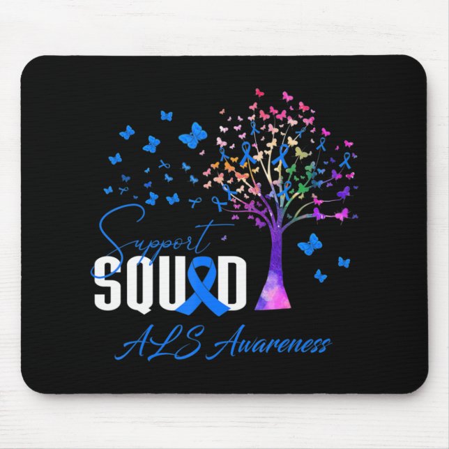 Support Squad For Als Awareness  Mouse Pad (Front)
