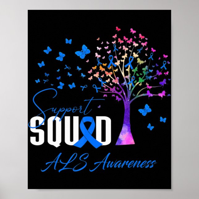 Support Squad For Als Awareness Poster (Front)