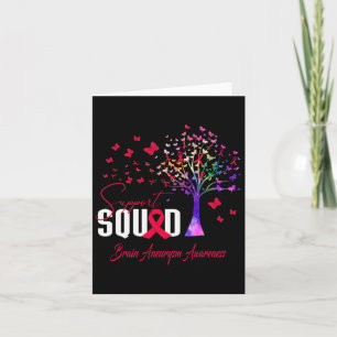 Support Squad For Brain Aneurysm Awareness  Card
