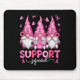 Support Squad Gnomes Breast Cancer Awareness Men W Mouse Pad