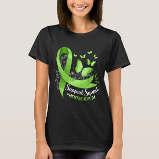 Support Squad Green Ribbon Mental Health Awareness T-Shirt