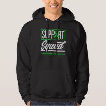 Support Squad Green Ribbon Traumatic Brain Injury  Hoodie