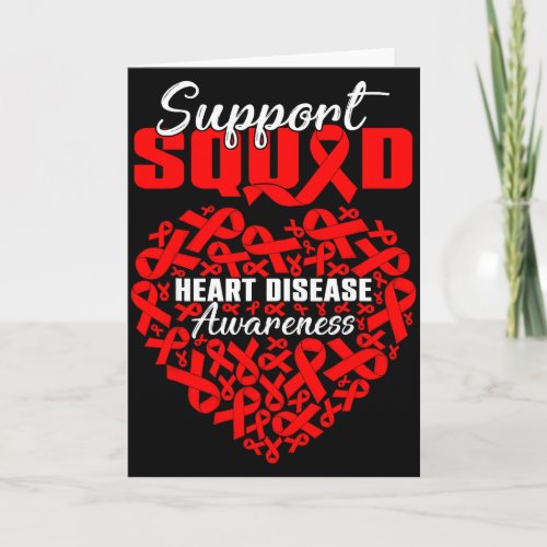 Support Squad Heart Disease Awareness Heart & Card