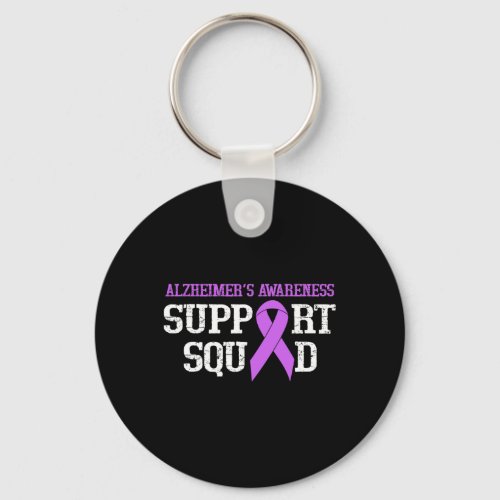 Support Squad Heimer Warrior We Wear Purple  Keychain