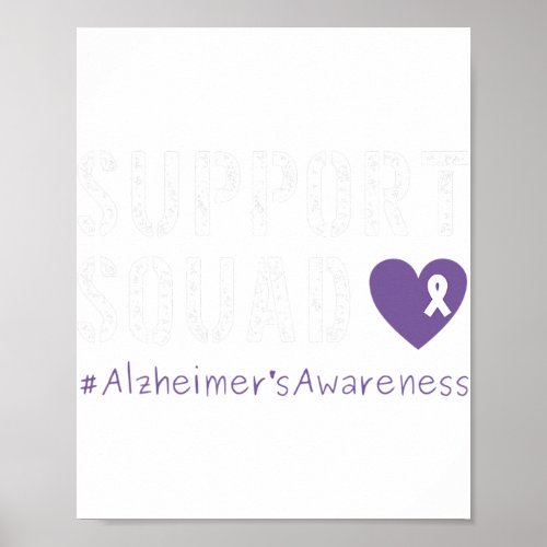 Support Squad Heimers Awareness  Poster