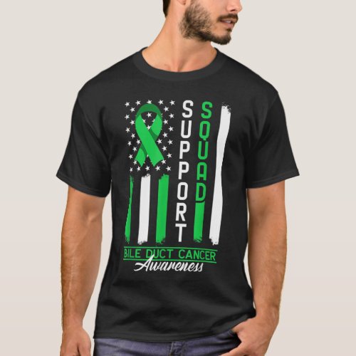 Support Squad I Cholangiocarcinoma Bile Duct Cance T_Shirt