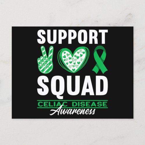 Support Squad I Gluten Free Coeliac Celiac Disease Postcard