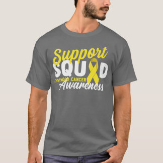 Support Squad I Gold Awareness Ribbon I Childhood  T-Shirt