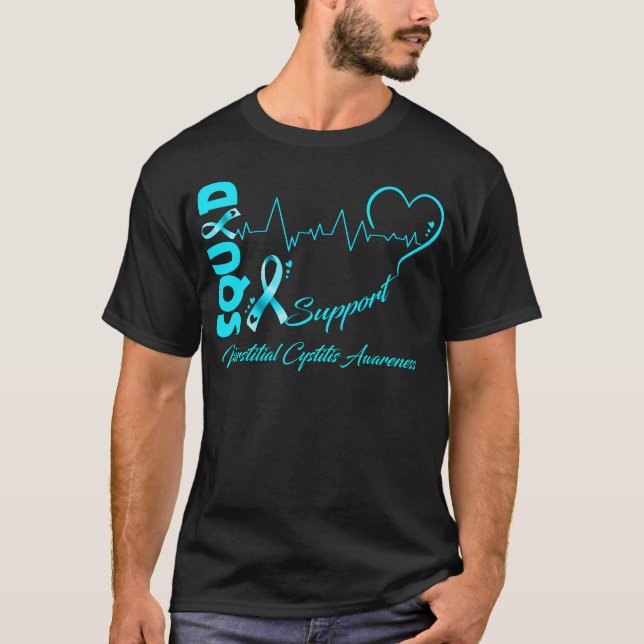 Support Squad INTERSTITIAL CYSTITIS AWARENESS T-Shirt (Front)