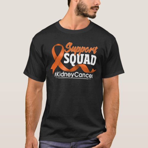 Support Squad Kidney Cancer Awareness Gift  T_Shirt