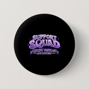 Support Squad Kidney Disease Awareness for Men Button