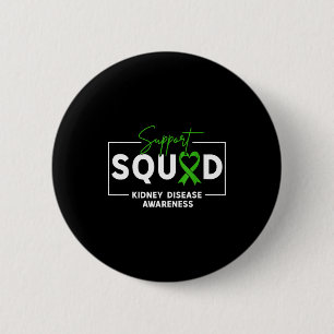 Support squad kidney disease awareness month green button