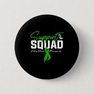 Support squad kidney disease awareness month green button