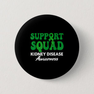 Support squad kidney disease awareness month green button