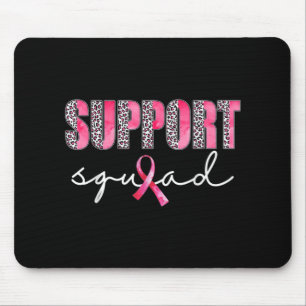 Support Squad Leopard Pink Warrior Breast Cancer A Mouse Pad