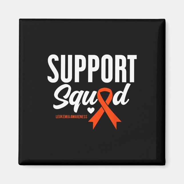 Support Squad Leukemia Awareness 3  Magnet (Front)