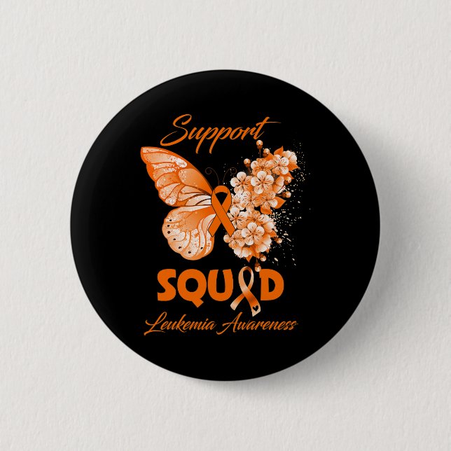 Support Squad Leukemia Awareness  Button (Front)