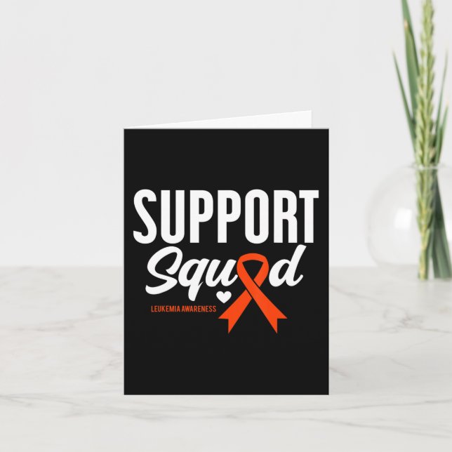 Support Squad Leukemia Awareness  Card (Front)