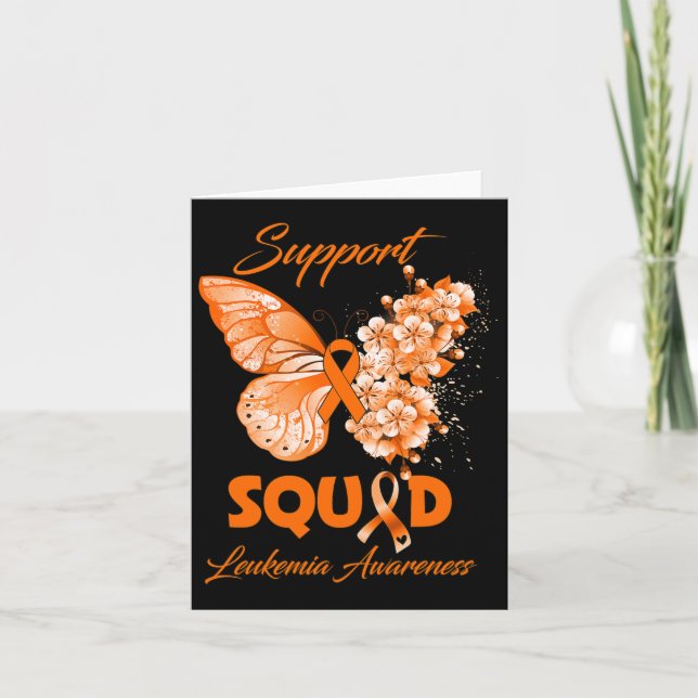 Support Squad Leukemia Awareness  Card (Front)